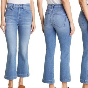 Veronica Beard Carson High Waist Ankle Flare Jeans